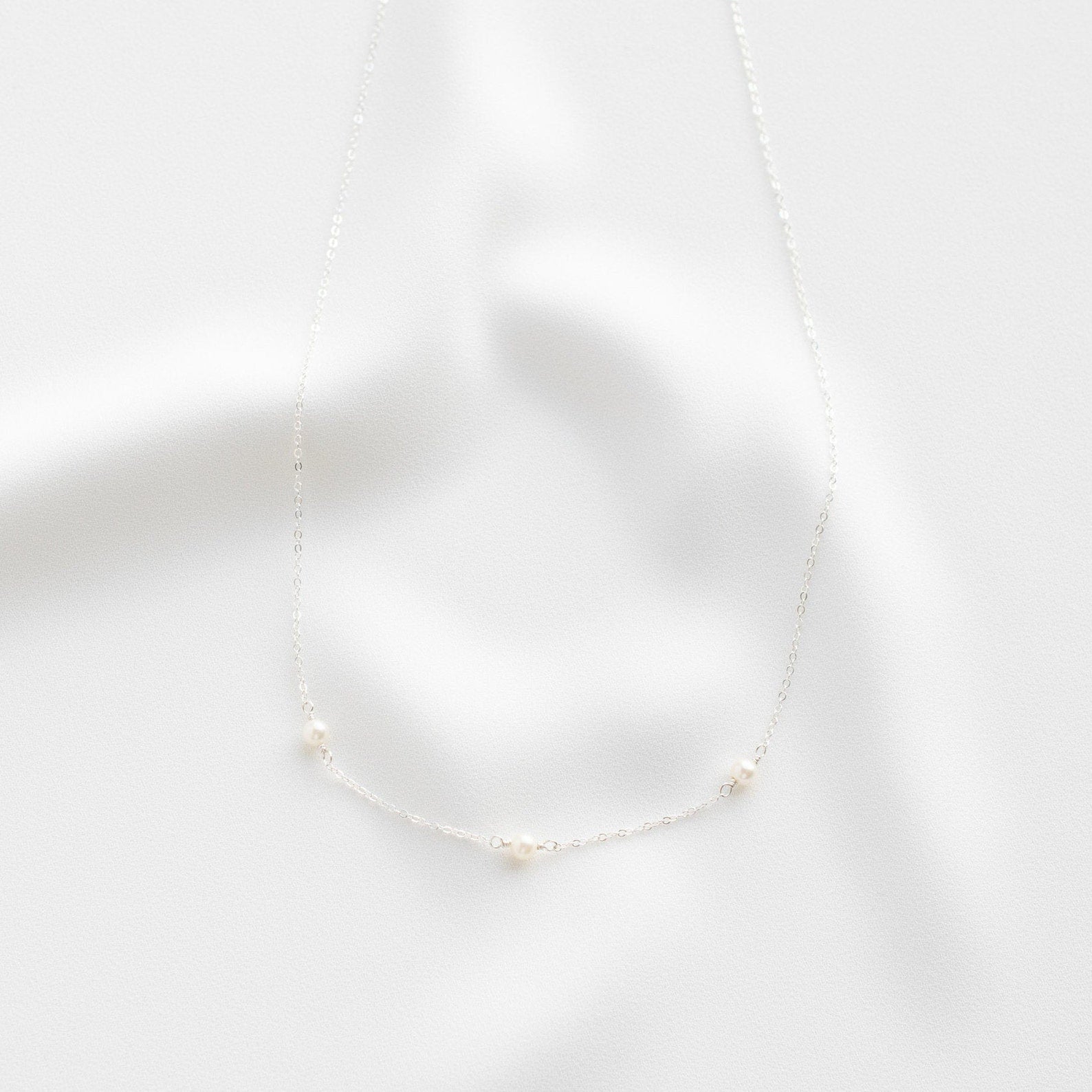 Pearl Station Necklace