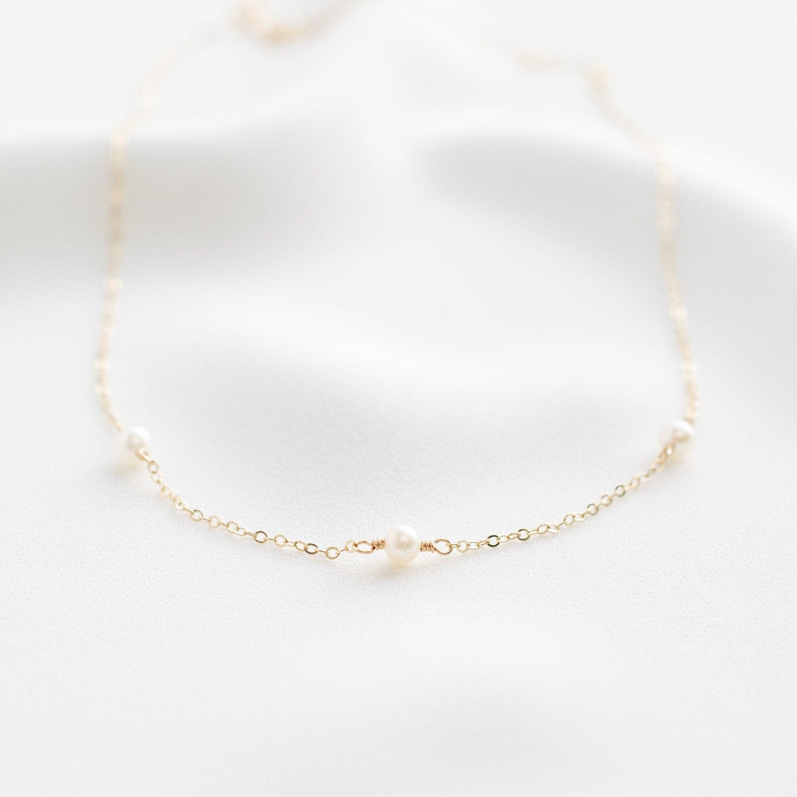 Pearl Station Necklace