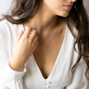 Circle Lariat Necklace