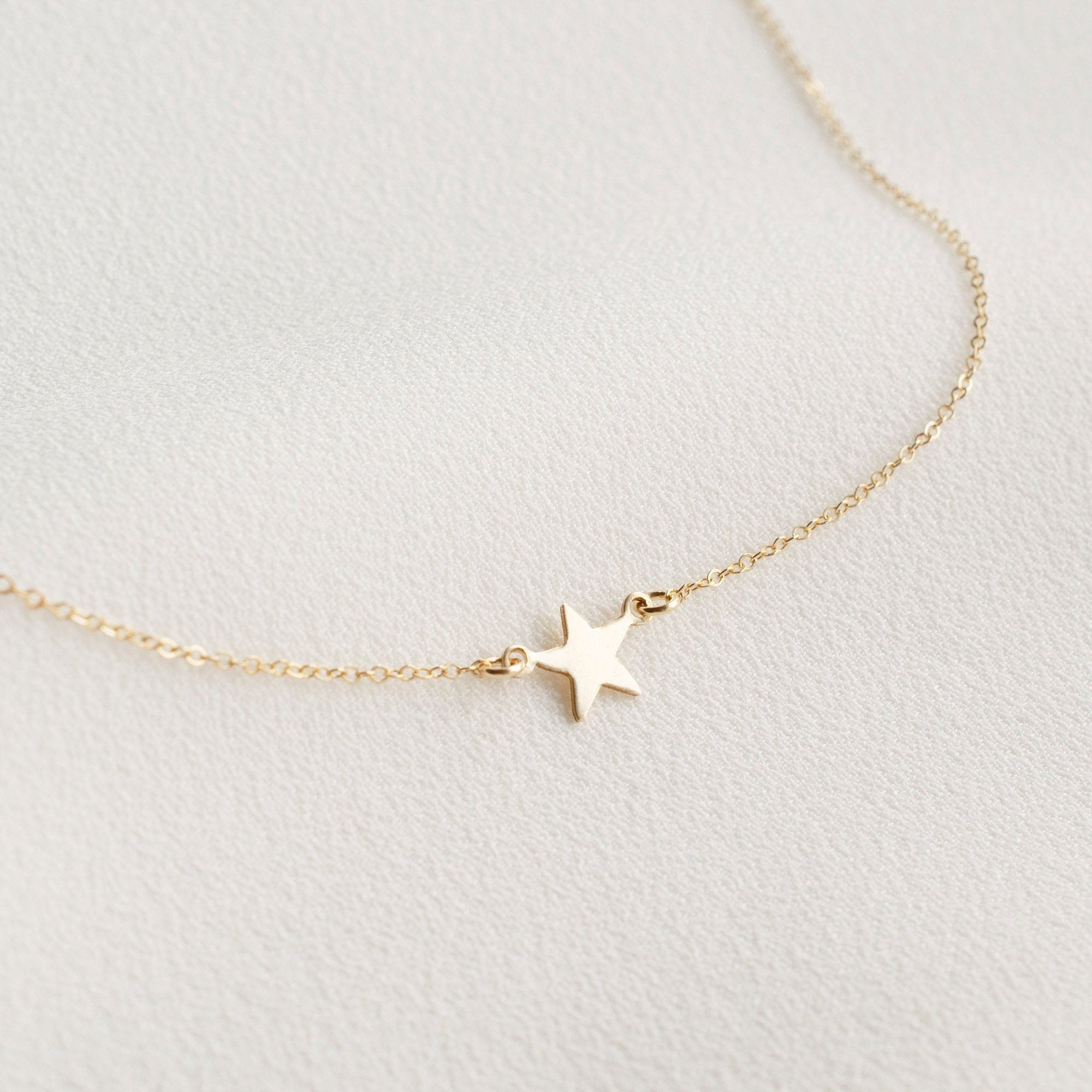 Moon and Star Necklace Set