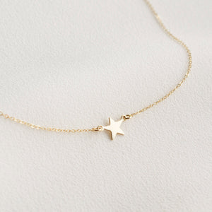 Moon and Star Necklace Set