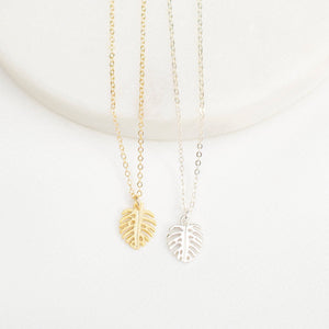 Monstera Necklace