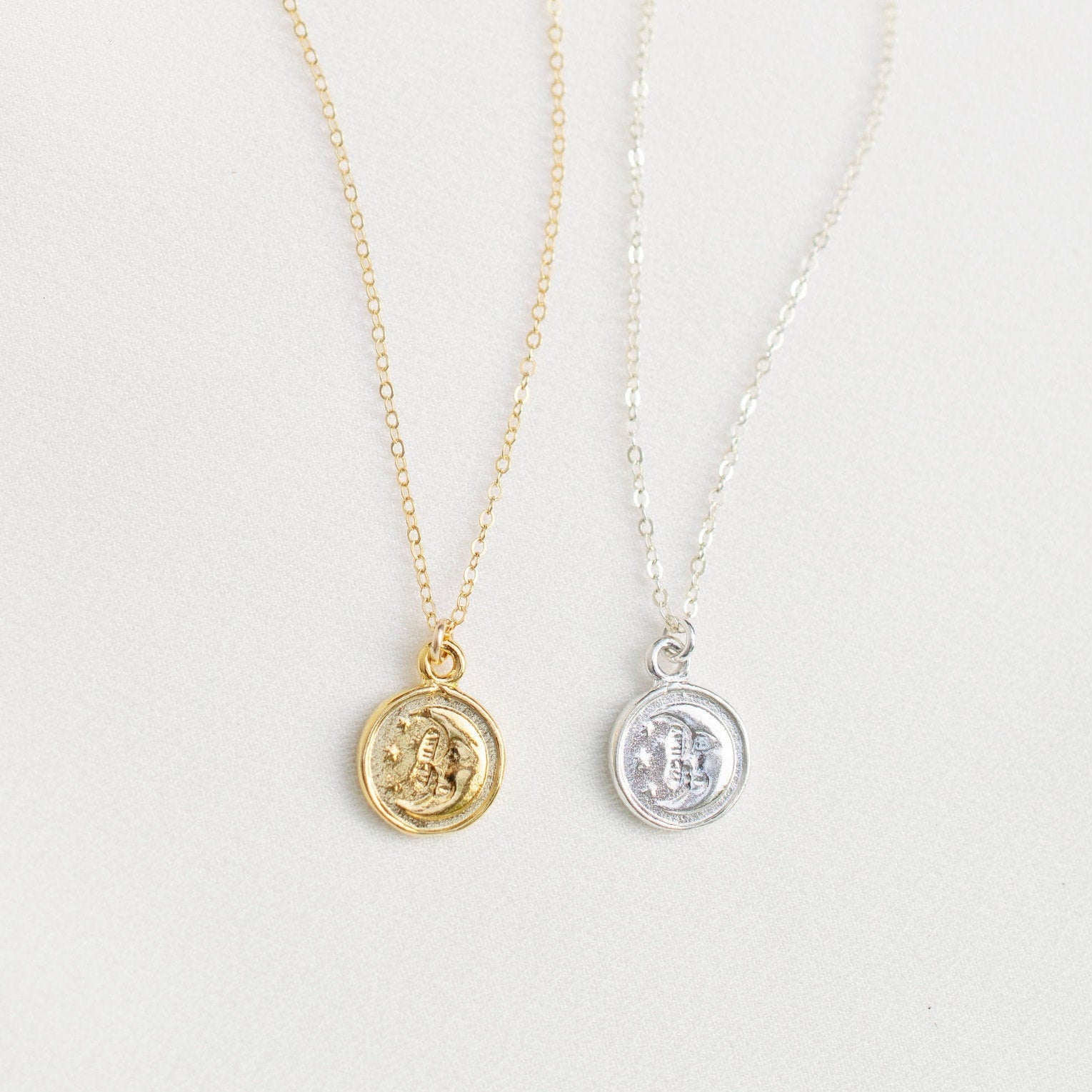 Sun and Moon Coin Necklace