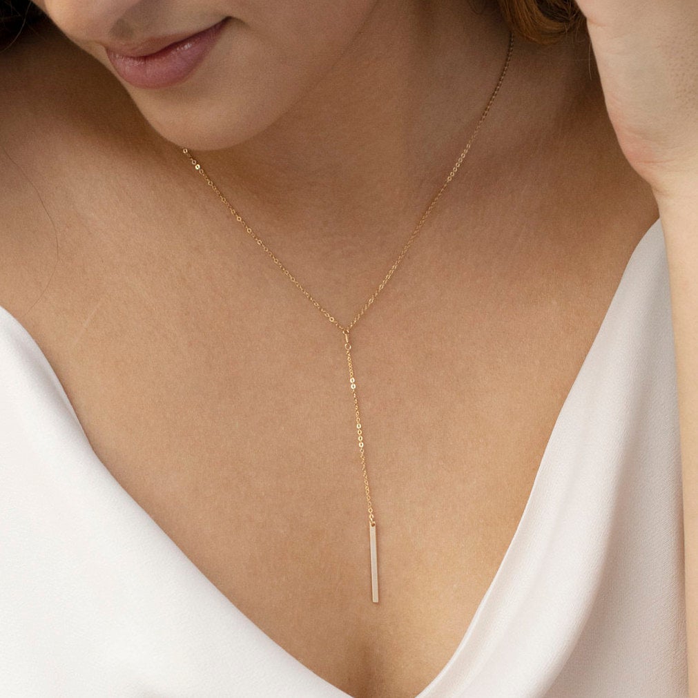 Bar Lariat Necklace