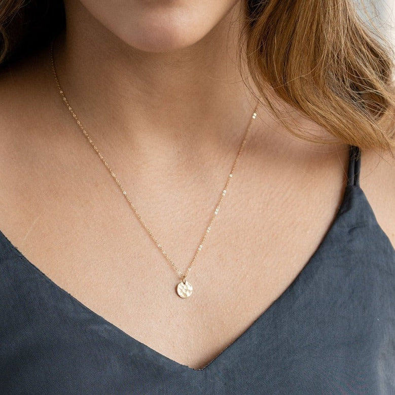 Hammered Coin Necklace