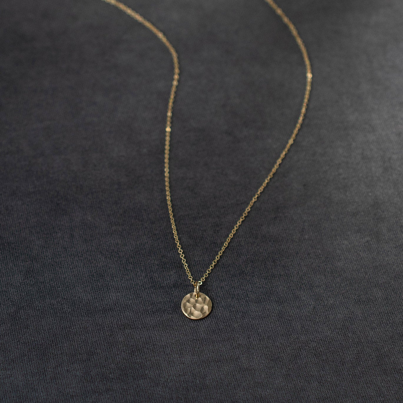 Hammered Coin Necklace