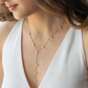 Pearl Lariat Necklace