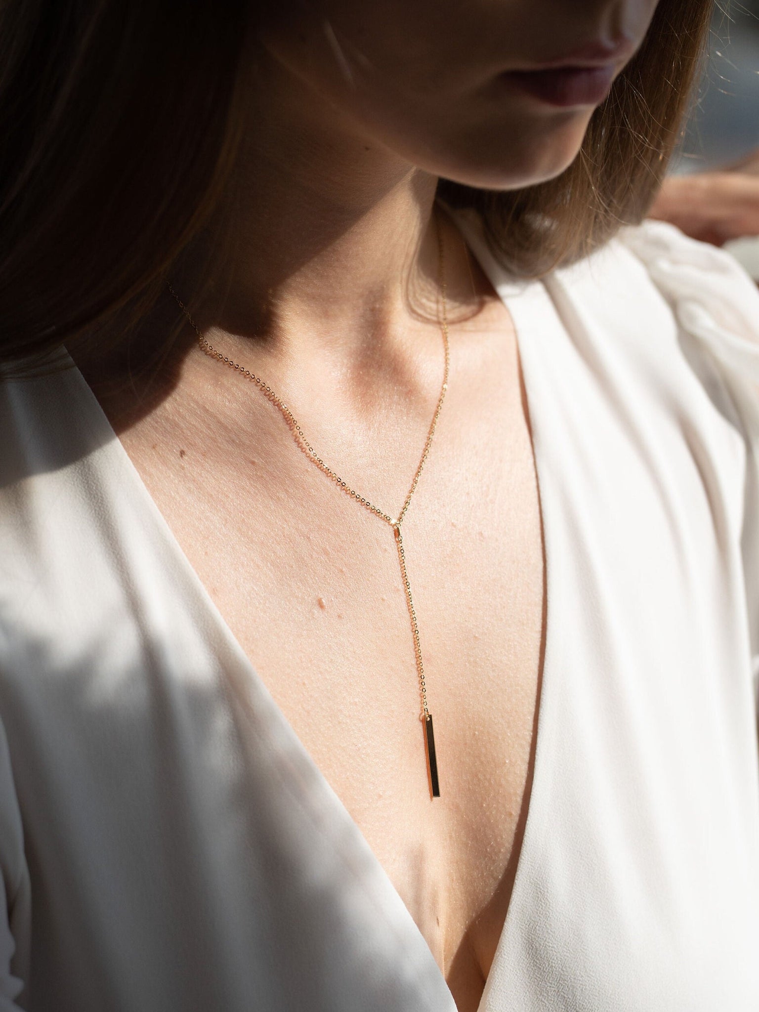 Lariat Bar Necklace