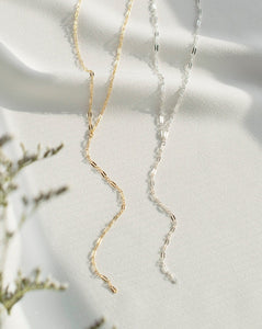 Sequin Lariat Necklace